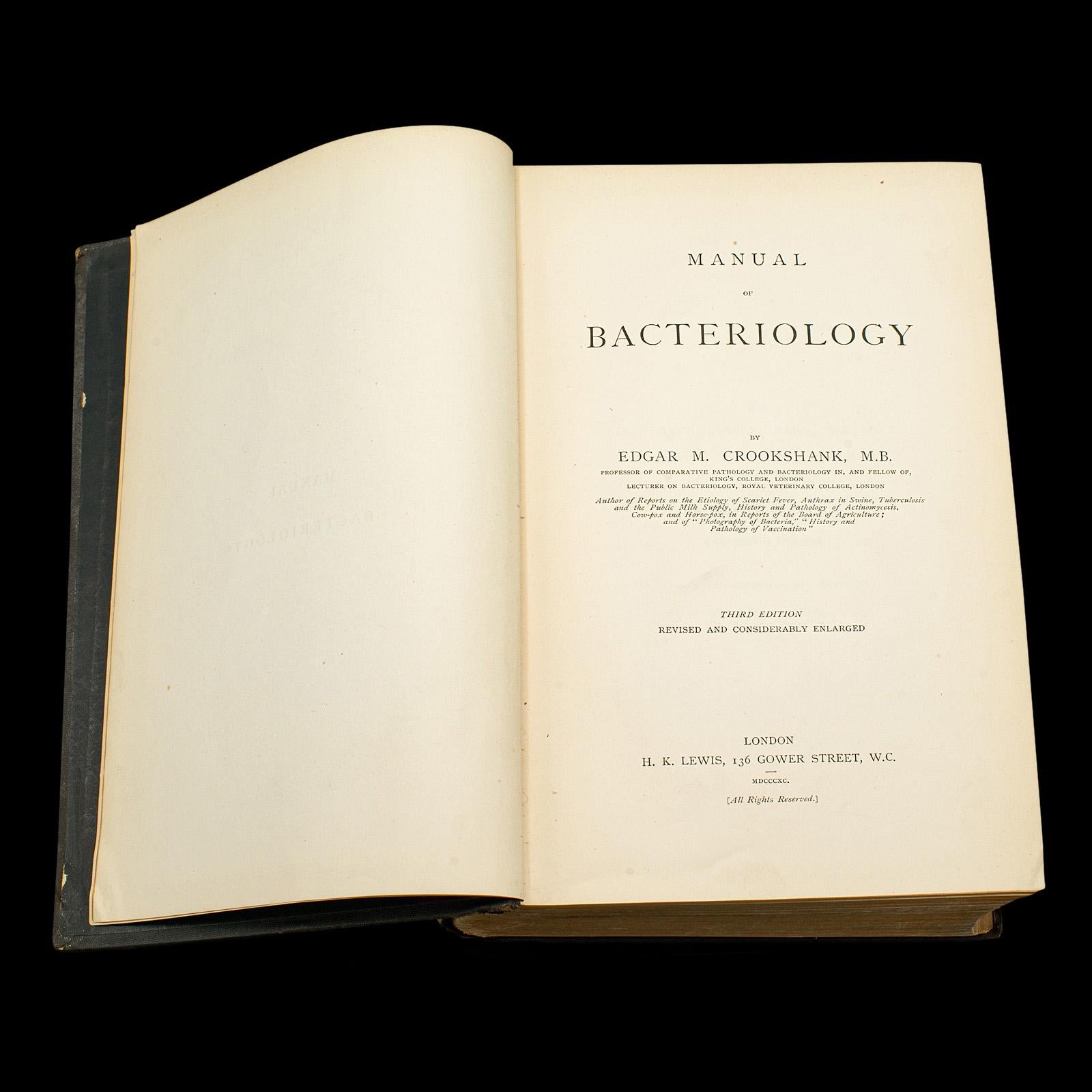 Britannique Ensemble de 3 livres d'intérêt pour la biologie ancienne, référence scientifique anglaise, victorienne en vente