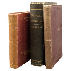 Ensemble de 3 livres d'intérêt pour la biologie ancienne, référence scientifique anglaise, victorienne