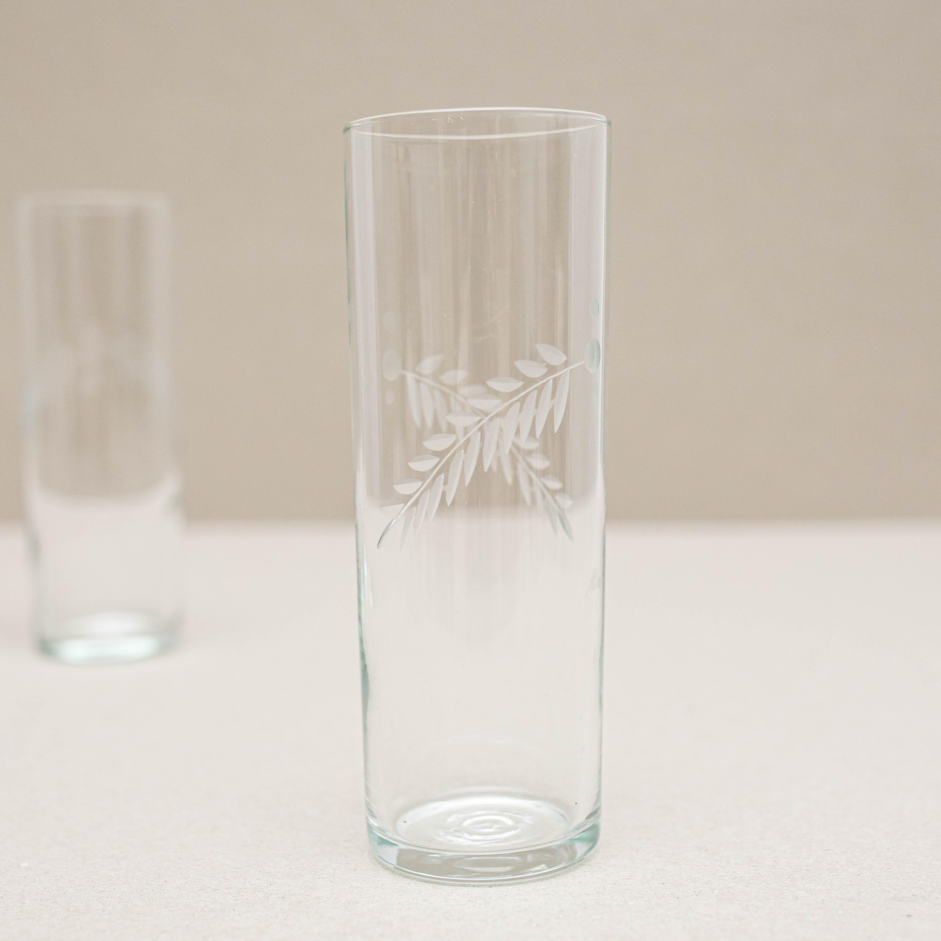Set of 3 Antique Crystal Glasses, circa 1970 For Sale 4