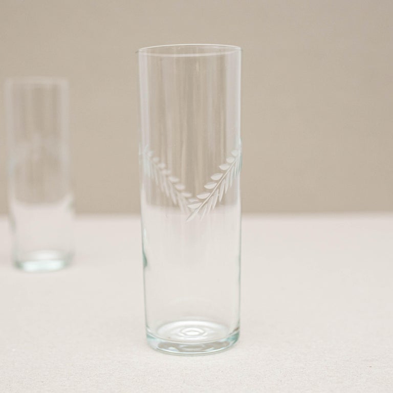 Set of 3 Antique Crystal Glasses, circa 1970 For Sale at 1stDibs