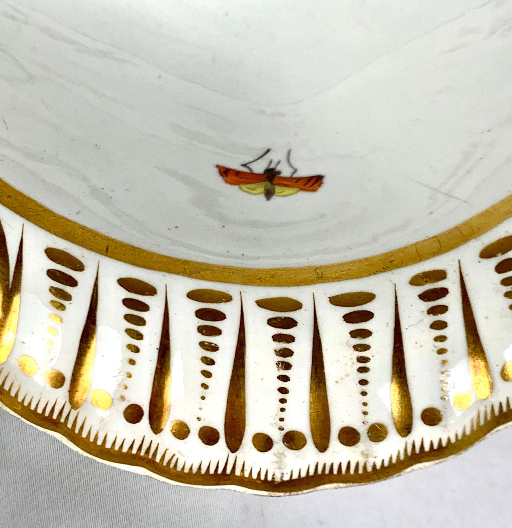 Set von 3 antiken englischen Muschelschalenförmigen Geschirr- und Perlenwaren, um 1825 im Angebot 6