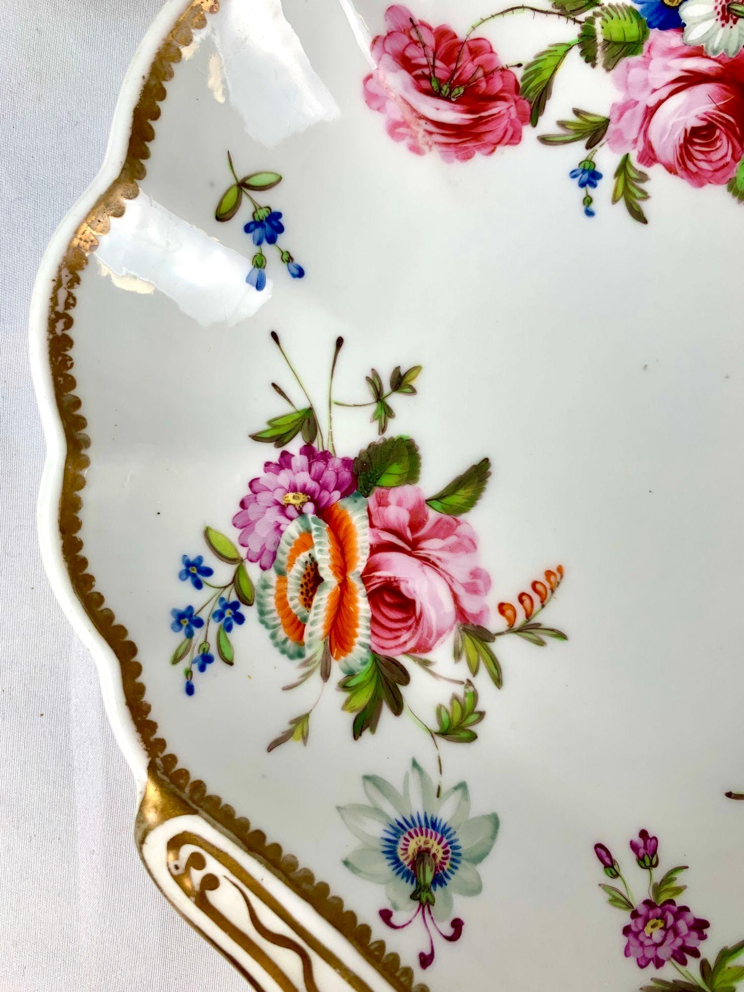 Set von 3 antiken englischen Muschelschalenförmigen Geschirr- und Perlenwaren, um 1825 im Zustand „Hervorragend“ im Angebot in Katonah, NY