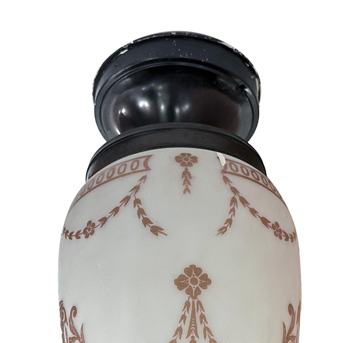 Début du 20ème siècle Ensemble de 4 luminaires en verre ancien, vendus individuellement en vente