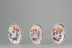 Set of 3 Antique Imari Dish Qing Chinese Porcelain China Imari, 18th Century