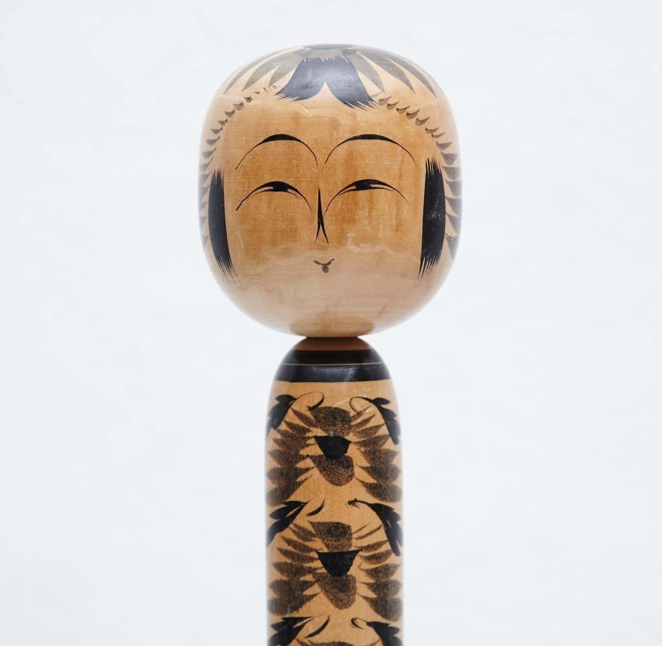 Ensemble de 3 poupées Kokeshi japonaises anciennes - Début du 20e siècle, Japon du Nord en vente 5