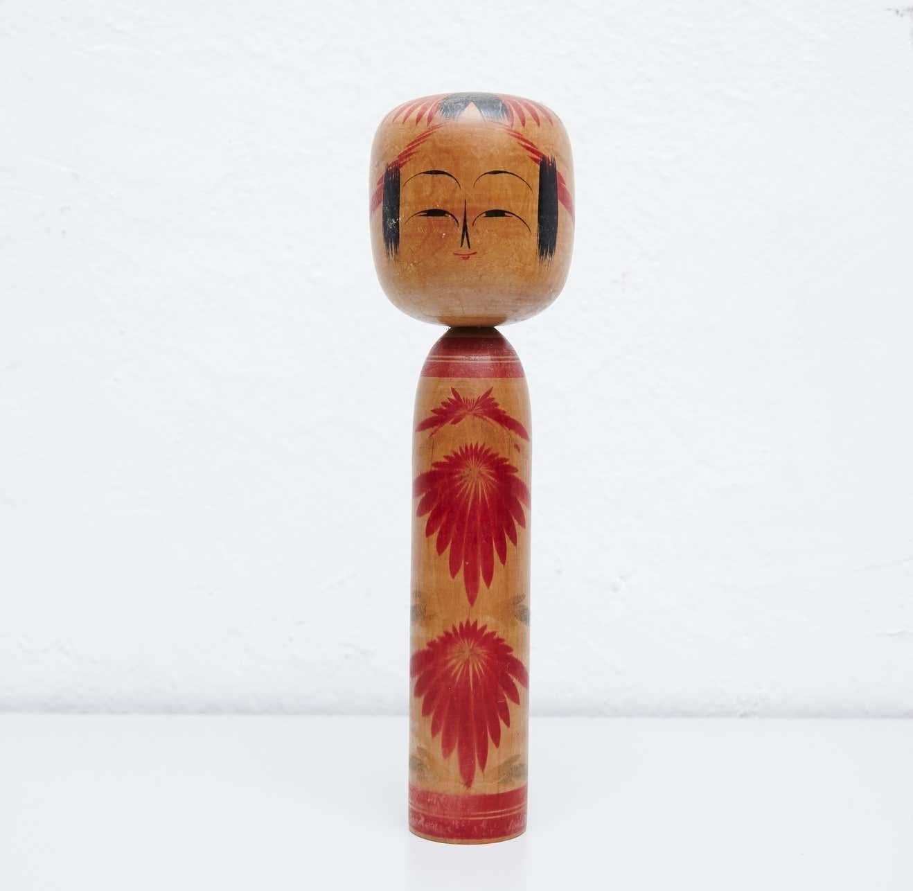 Ensemble de 3 poupées Kokeshi japonaises anciennes - Début du 20e siècle, Japon du Nord en vente 11