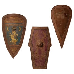 Set of 3 Vintage Medieval Style Shields