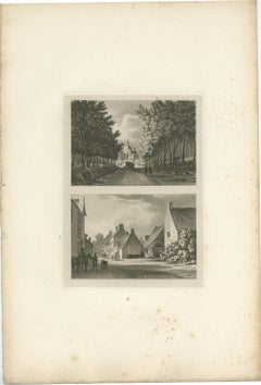 Set of 3 Antique Prints of Flanders and Holland 'circa 1820'