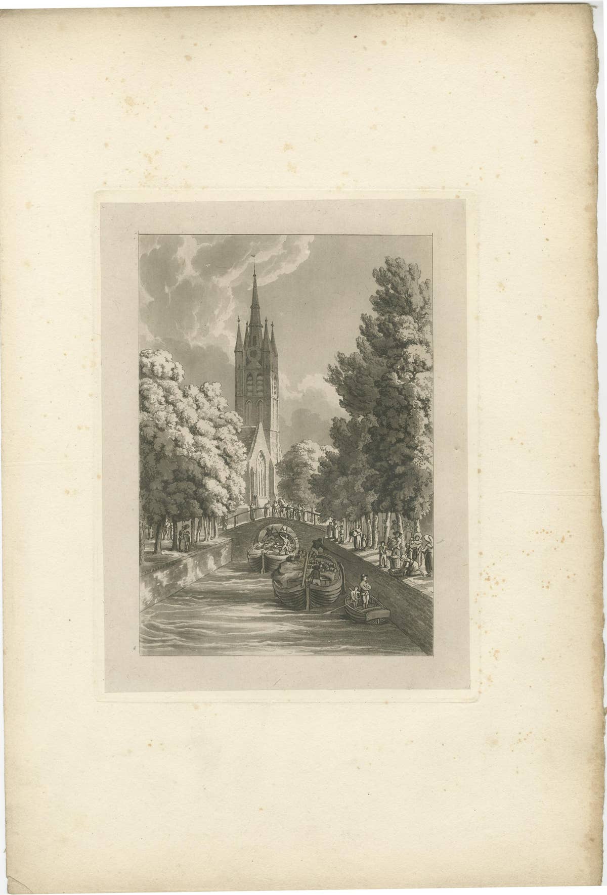 Set of 3 Antique Prints of Flanders and Holland 'circa 1820'