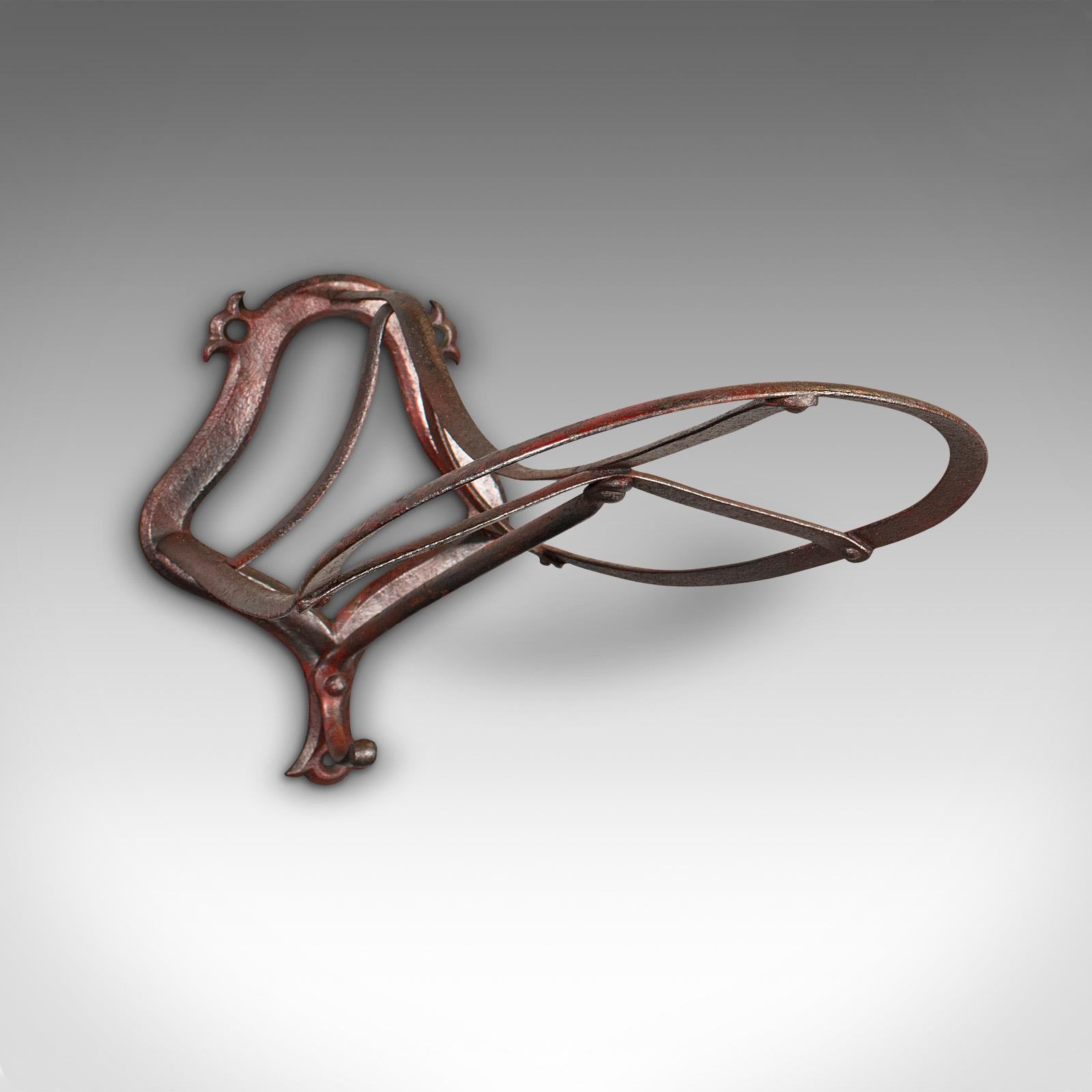 Set of 3 Antique Saddle Racks, English, Iron, Wall Mount, Equestrian, Victorian In Good Condition In Hele, Devon, GB