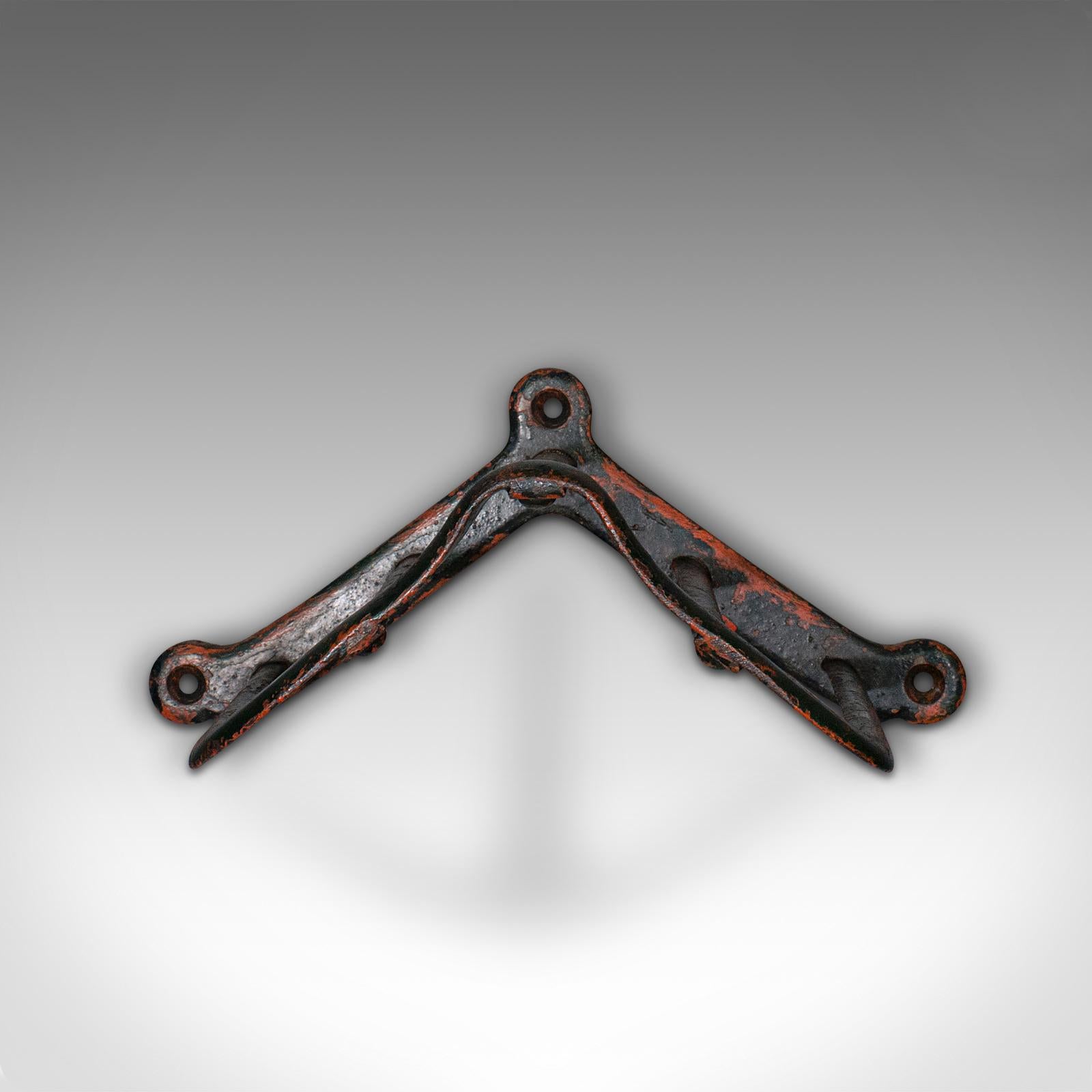 British Set of 3 Antique Tack Hanging Racks, English, Equestrian, Wall Mount, Victorian