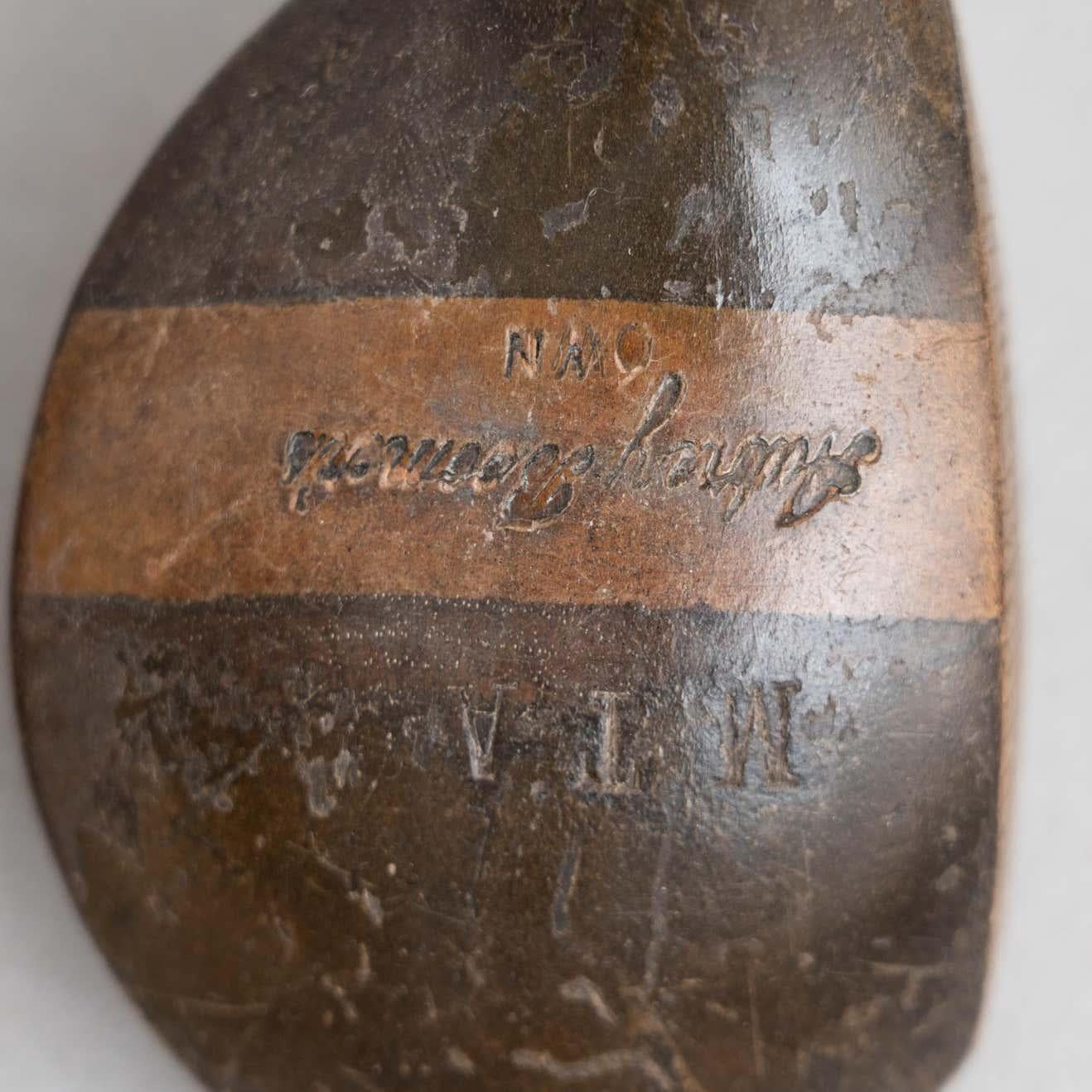 Satz von 3 antiken Wood Golfschlägern, um 1930 im Angebot 3