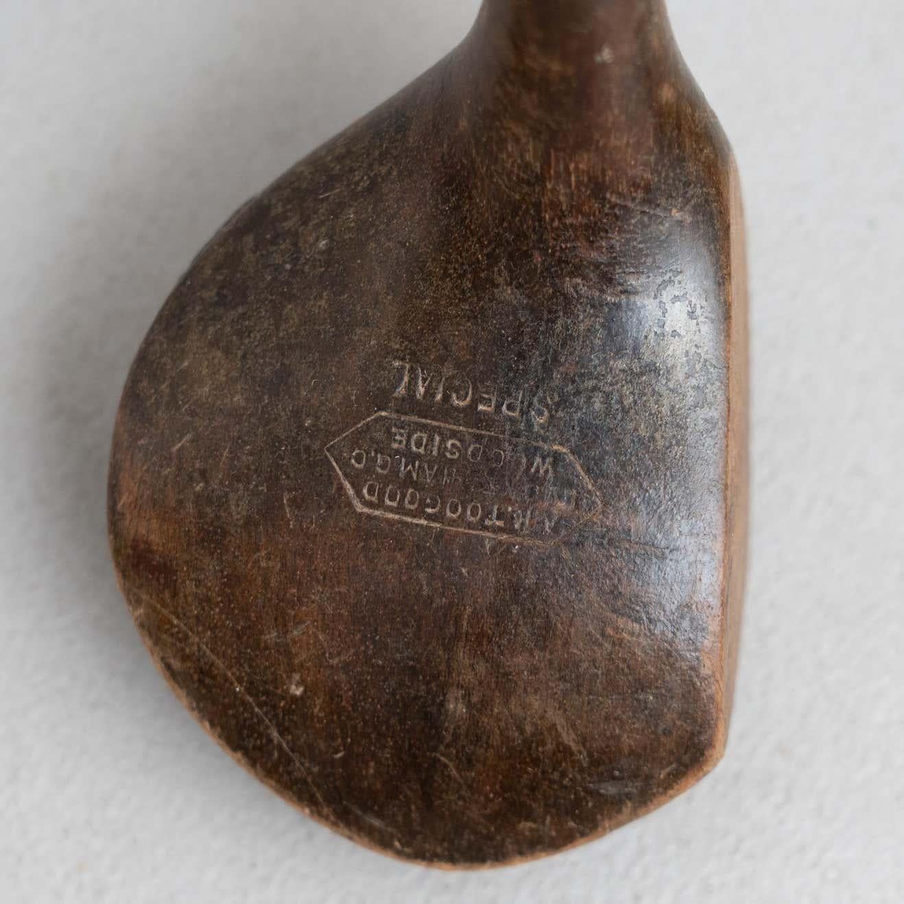 Satz von 3 antiken Wood Golfschlägern, um 1930 im Angebot 4
