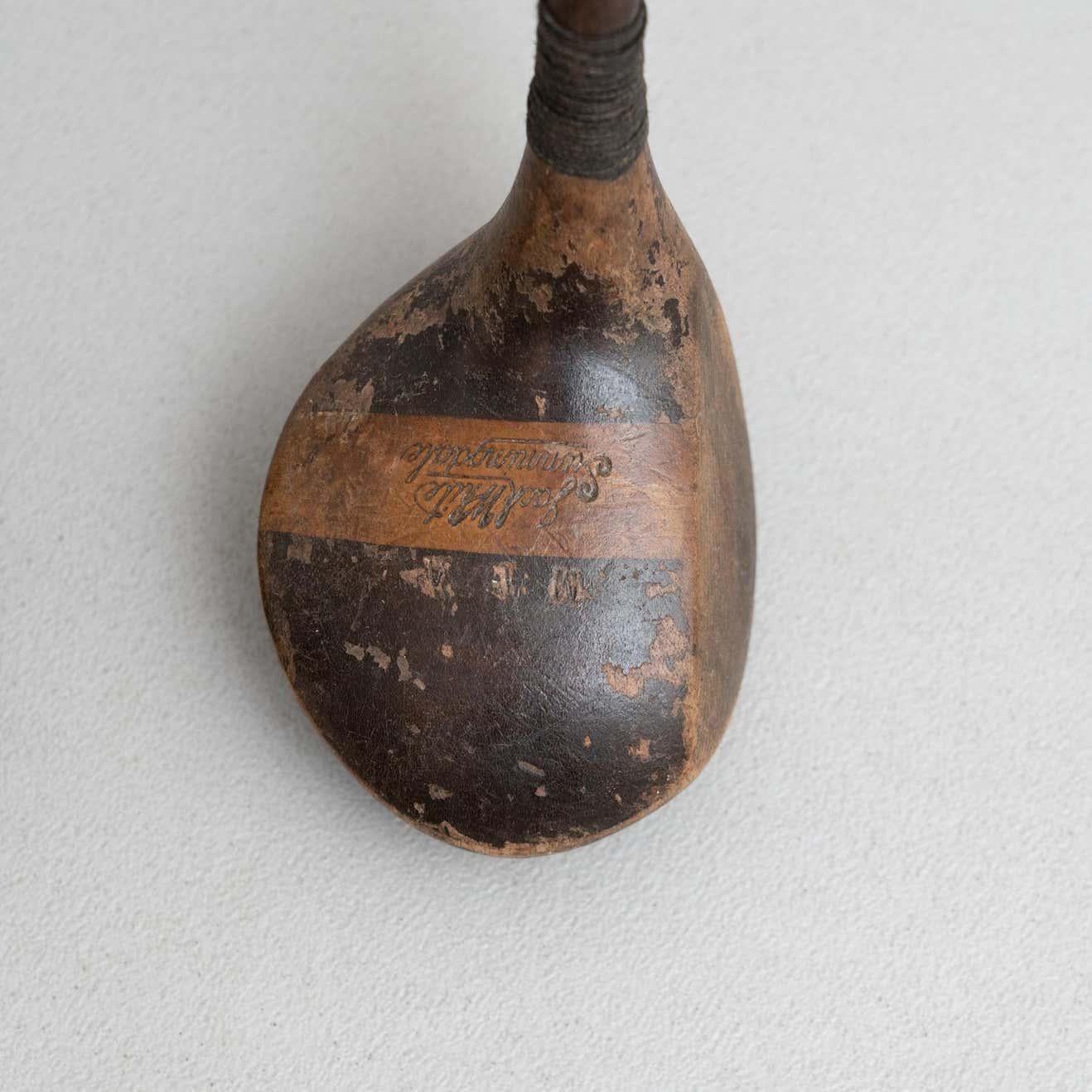 Satz von 3 antiken Wood Golfschlägern, um 1930 im Angebot 1