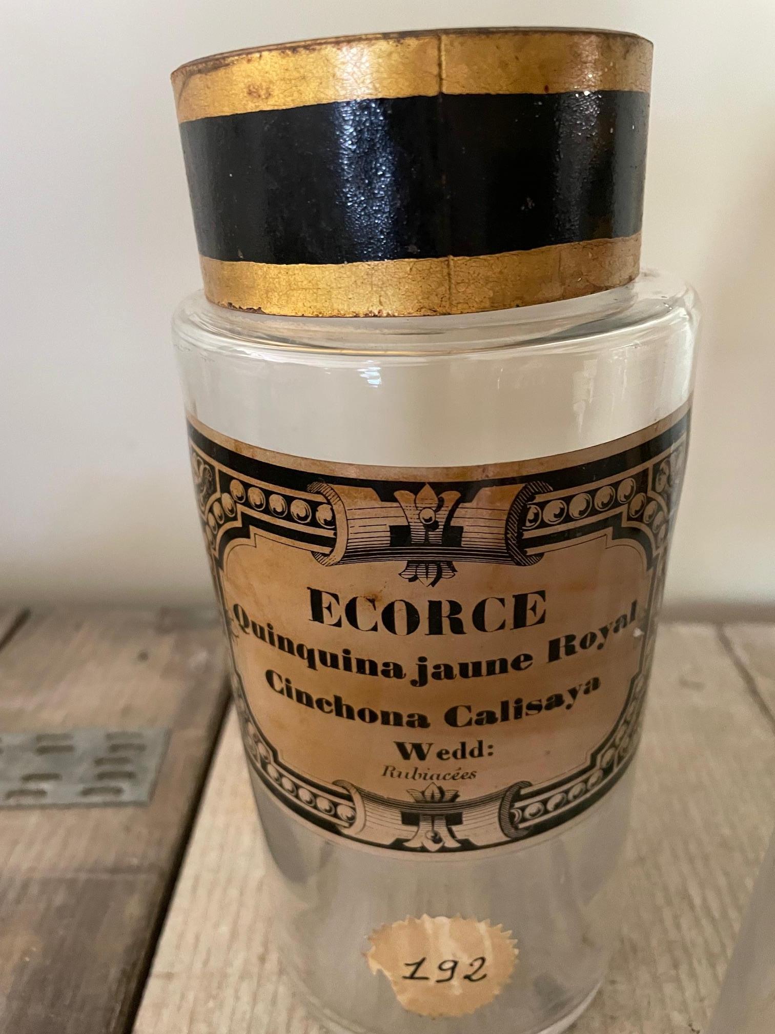 French Set of 3 apothecary jars For Sale
