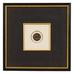 Set of 3 Armand Auguste Caqué French Empire Framed Commemorative Coins