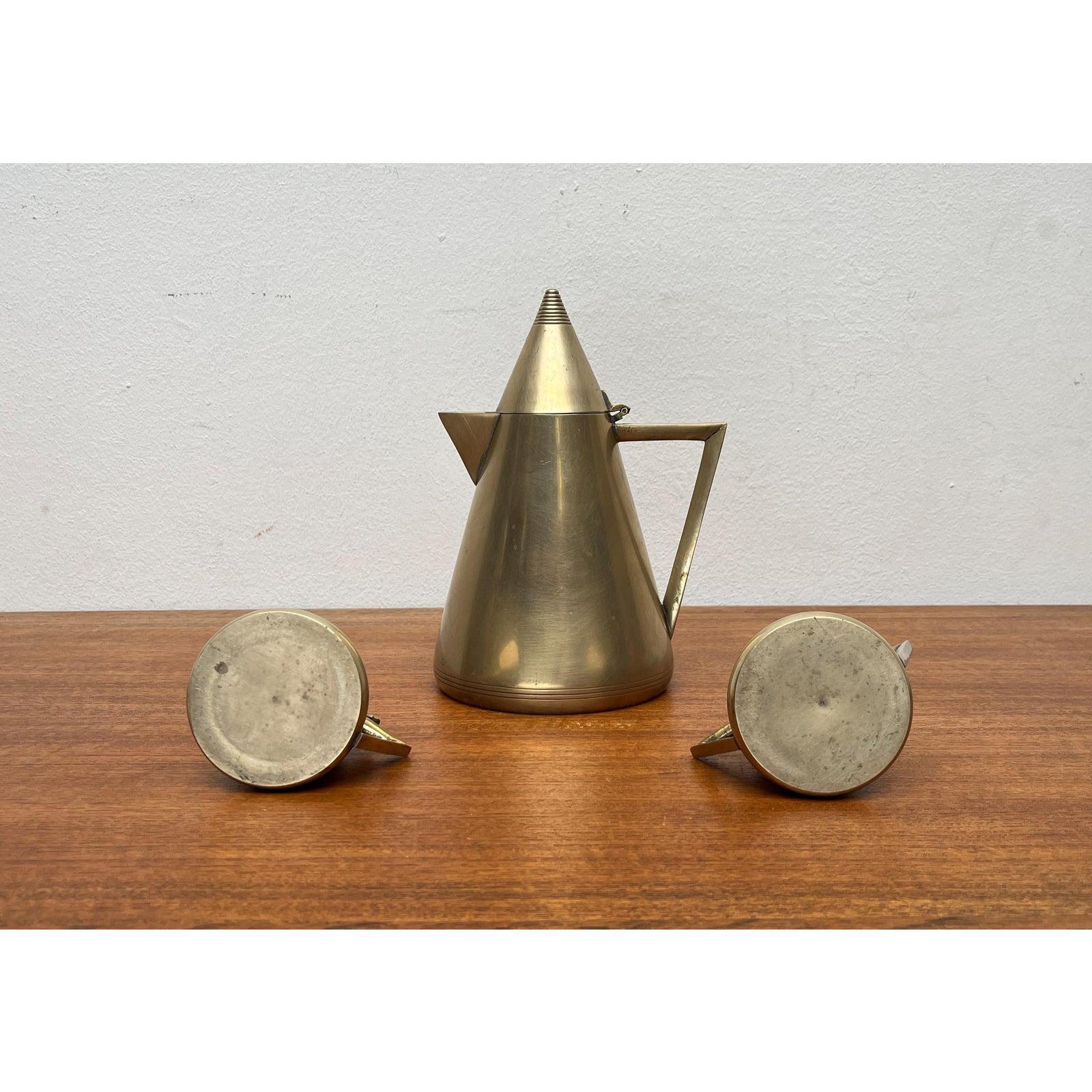 Ensemble de 3 théières Art Déco, pot à suger, pot à lait, pot à lait, années 1960 en vente 6