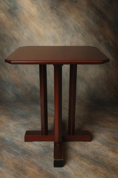 Set of 3 Art Deco Walnut Bistro Coffee Cocktail Table, 20th Century