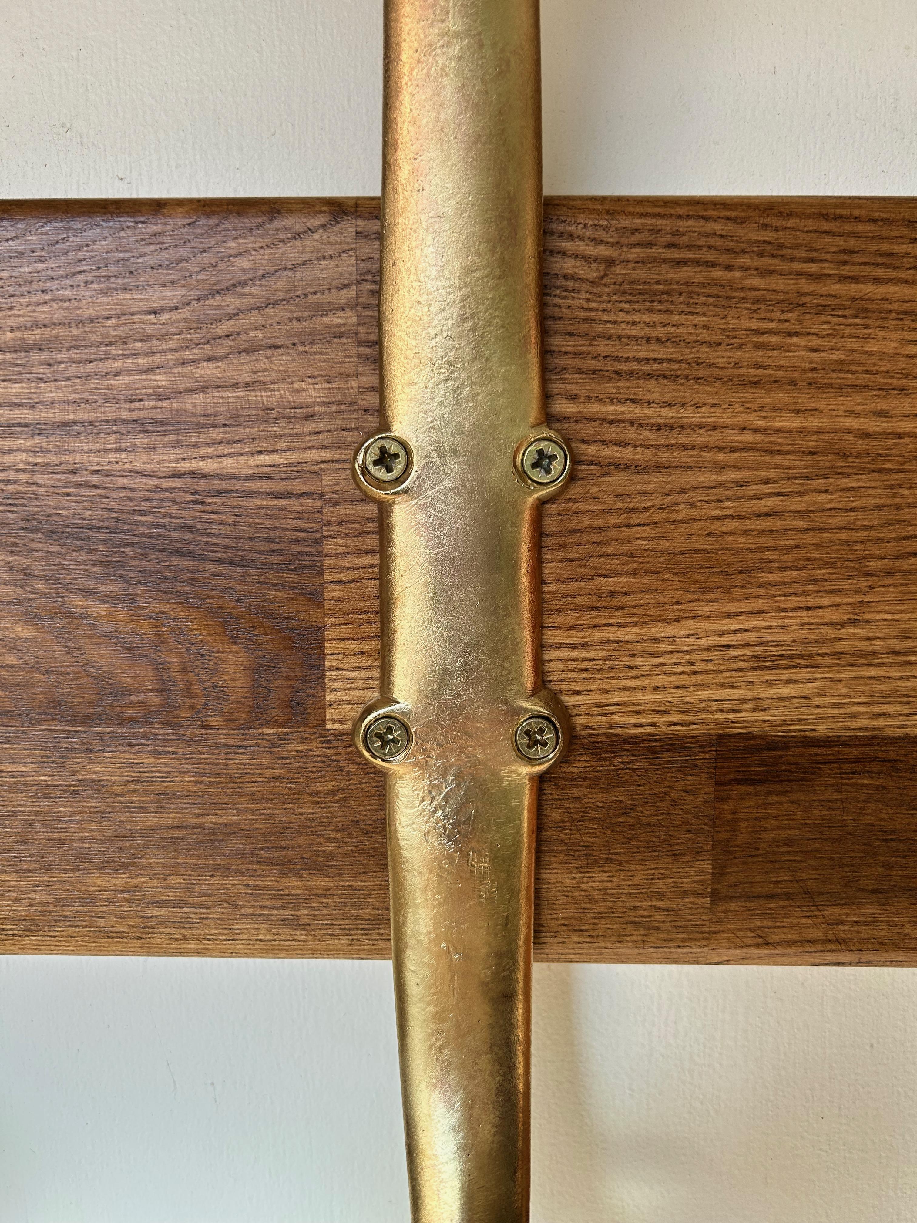 20th Century Set of 3 Art Nouveau Bronze Coat Hooks Attributed to H. Van de Velde For Sale