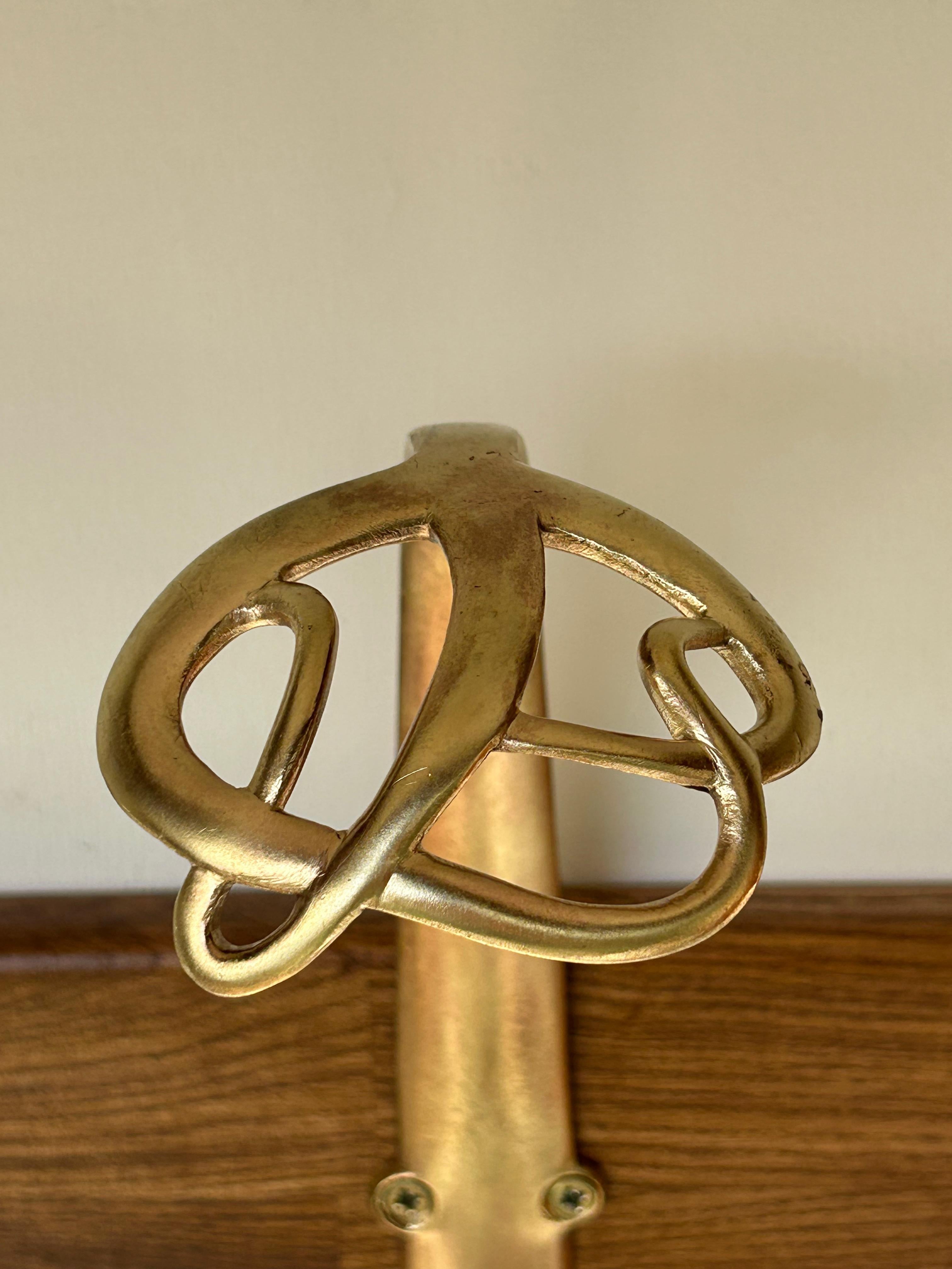 Set of 3 Art Nouveau Bronze Coat Hooks Attributed to H. Van de Velde For Sale 2
