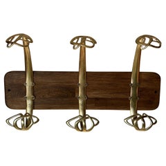 Set of 3 Art Nouveau Bronze Coat Hooks Attributed to H. Van de Velde