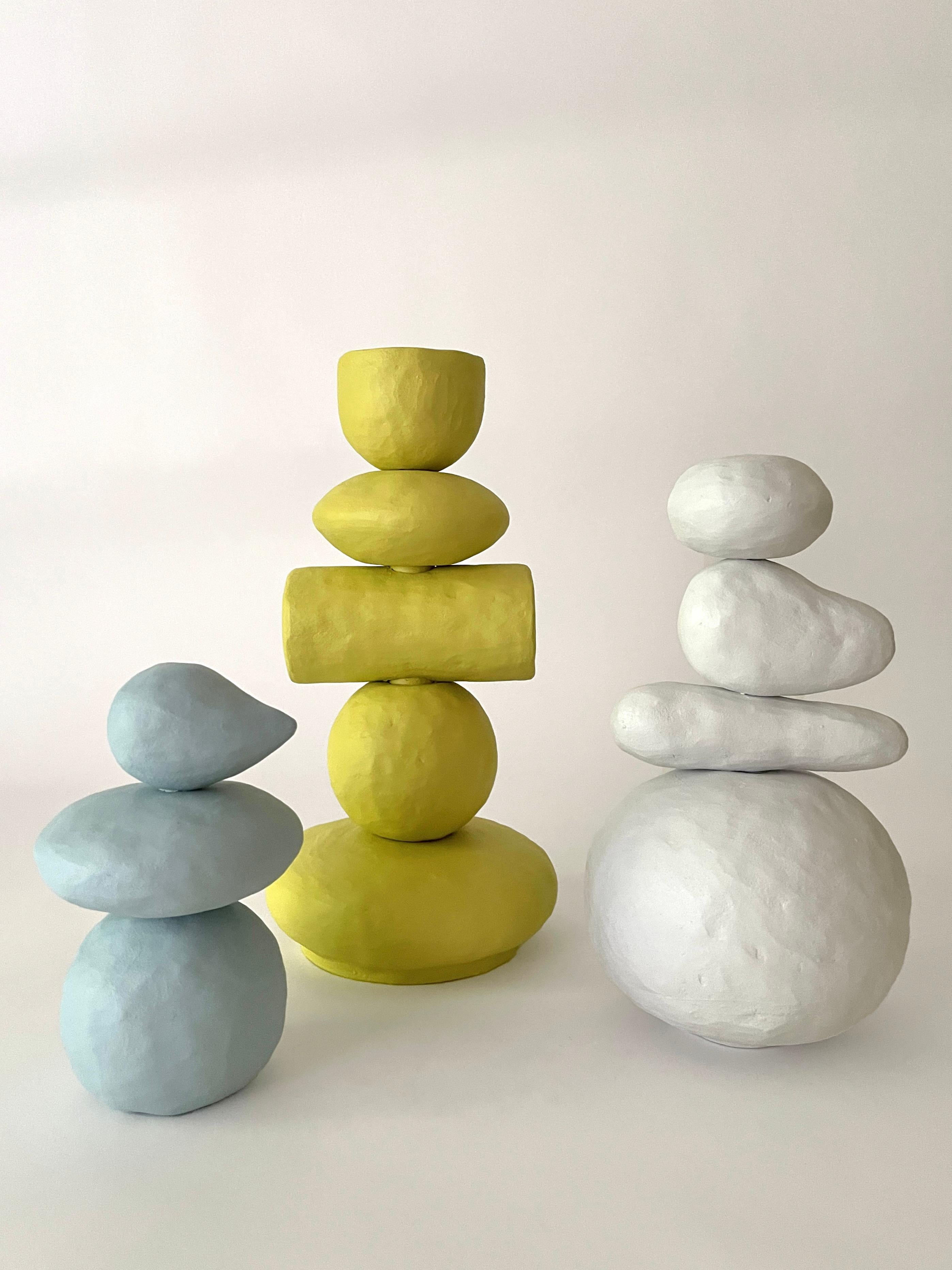 Set of 3 Arthur, Ivan and Flo sculptures by Meg Morrison
One of a kind.
Materials: Ceramic.
Dimensions: Arthur: D 18 x H 30.5 cm. Flo: Ø 13 x H 20.5 cm. Ivan: Ø 19 x H 37 cm.

Meg Morrison is an artist in Richmond, Virginia currently working in