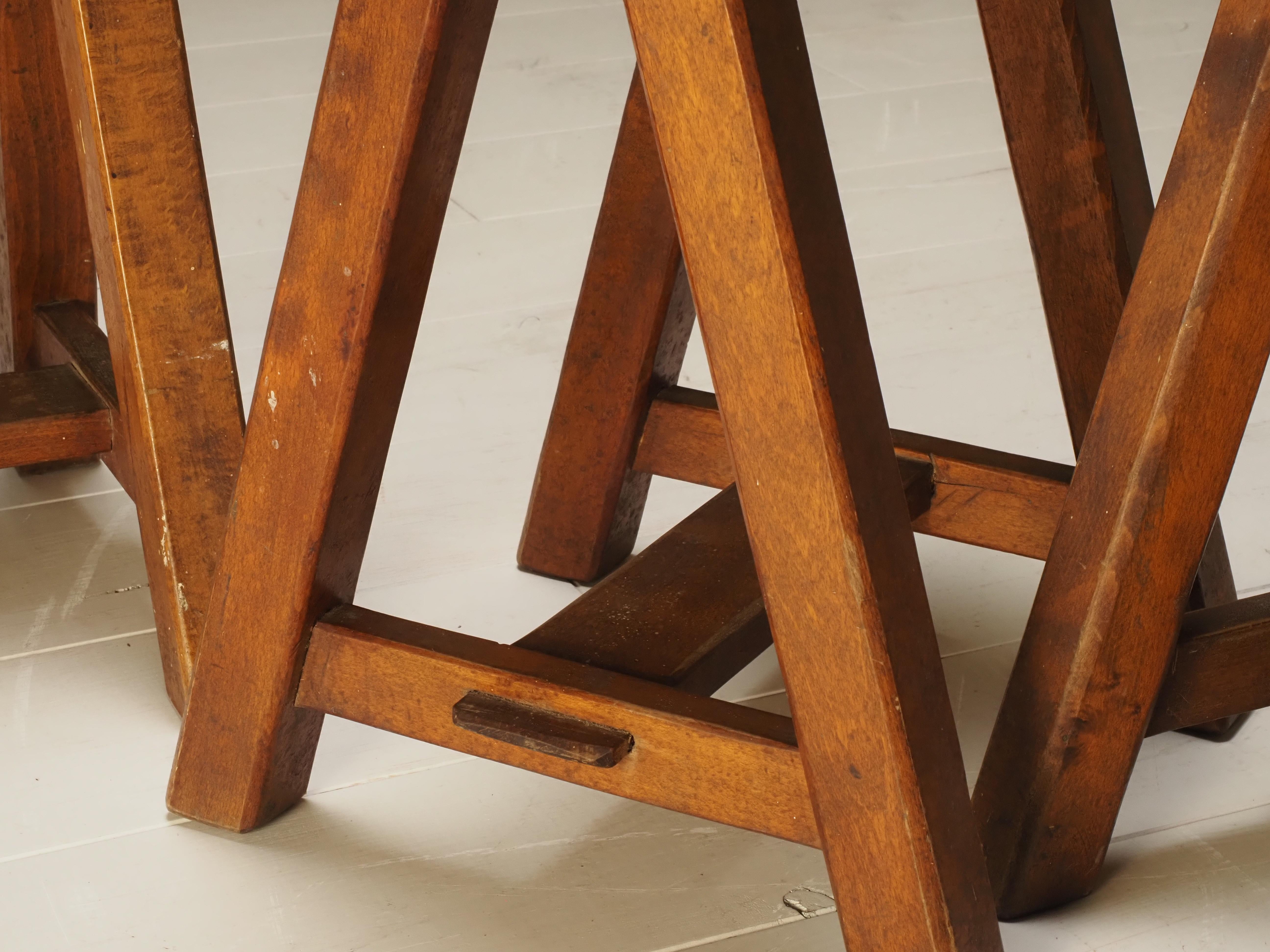 Set of 3 artists studio stools For Sale 4