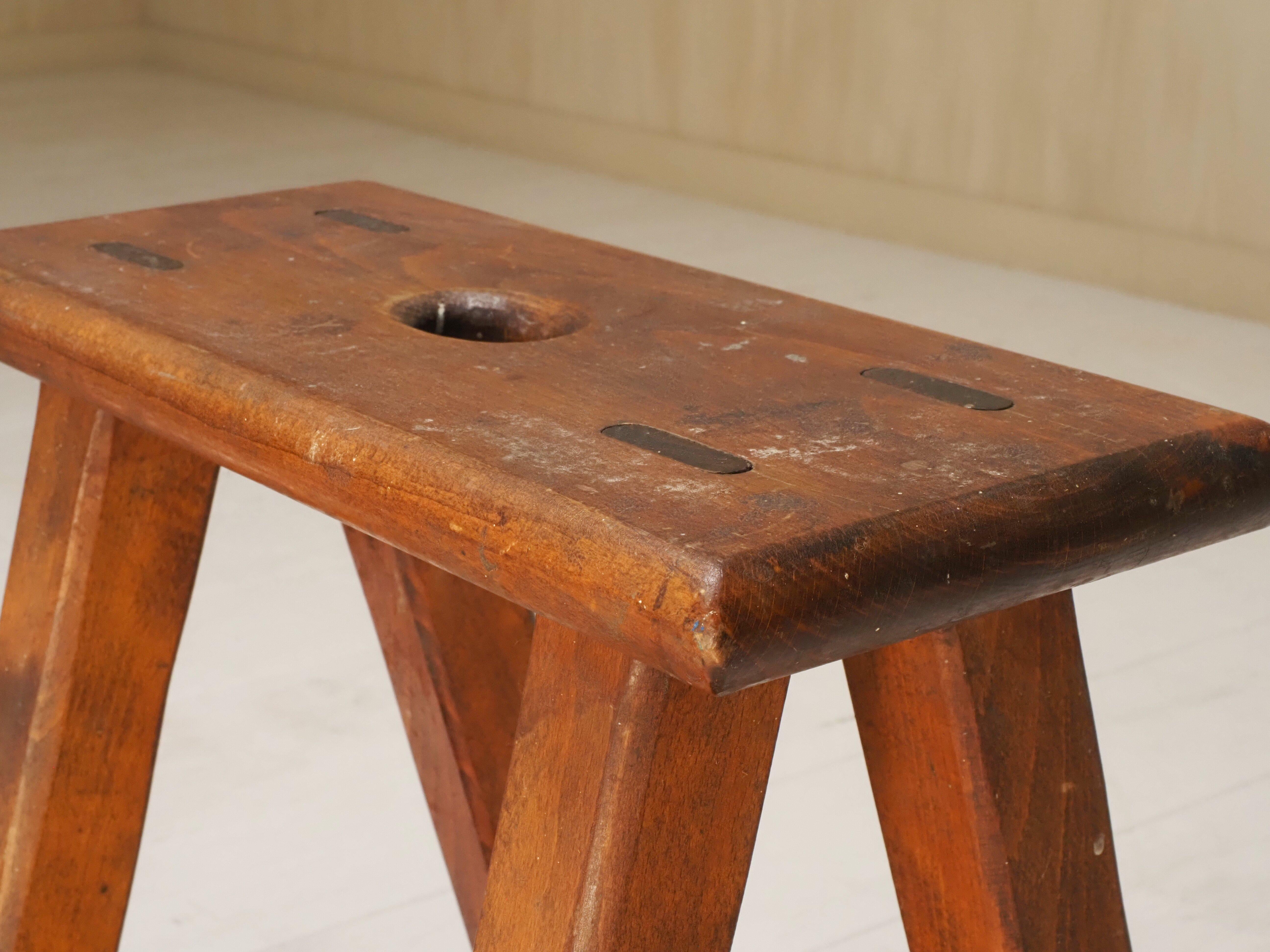 Set of 3 artists studio stools For Sale 5