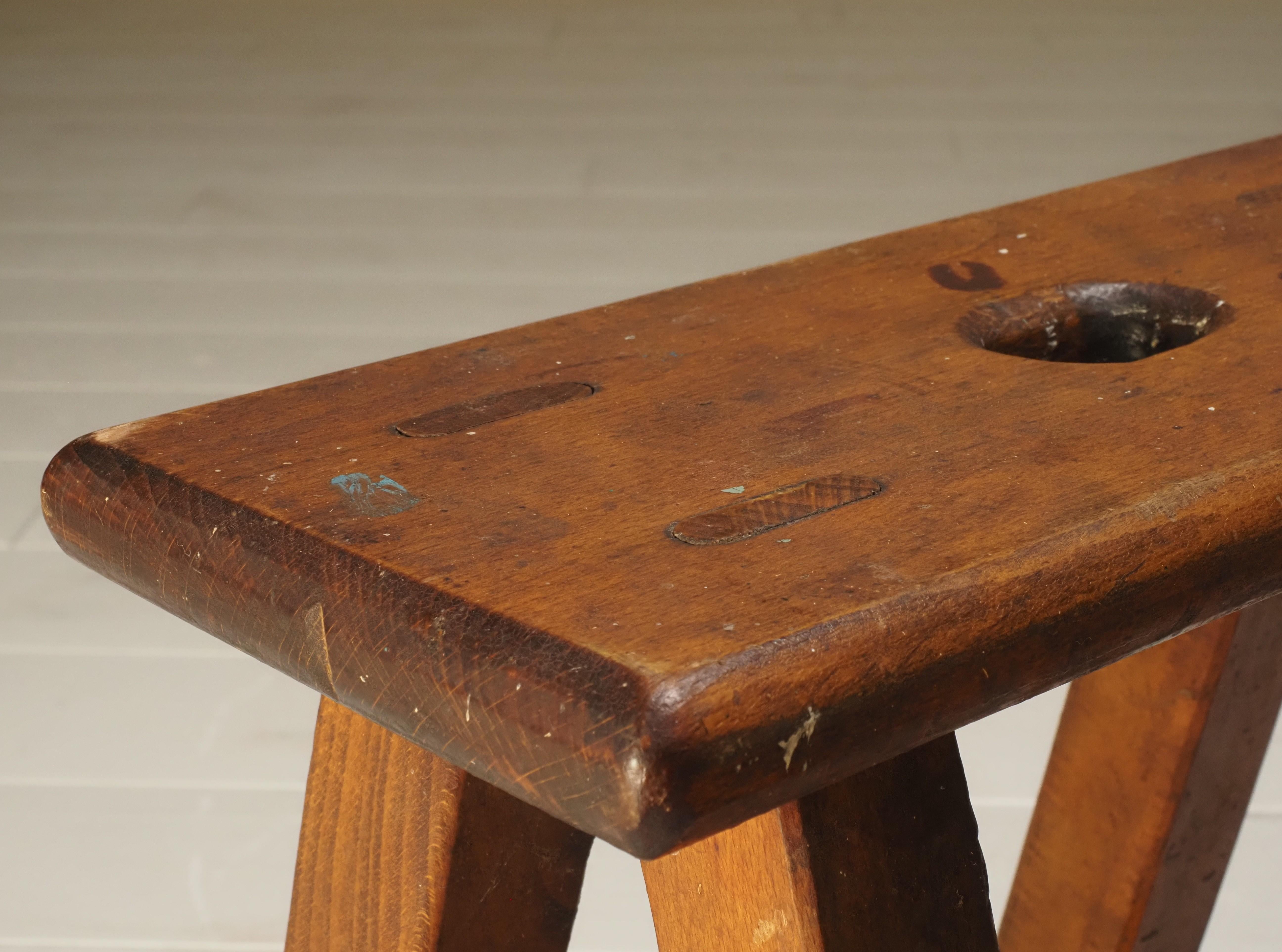 Set of 3 artists studio stools In Good Condition For Sale In Diest, BE