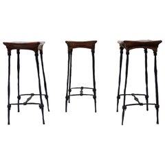 Set of 3 Bar Stool by François & Sido Thevenin