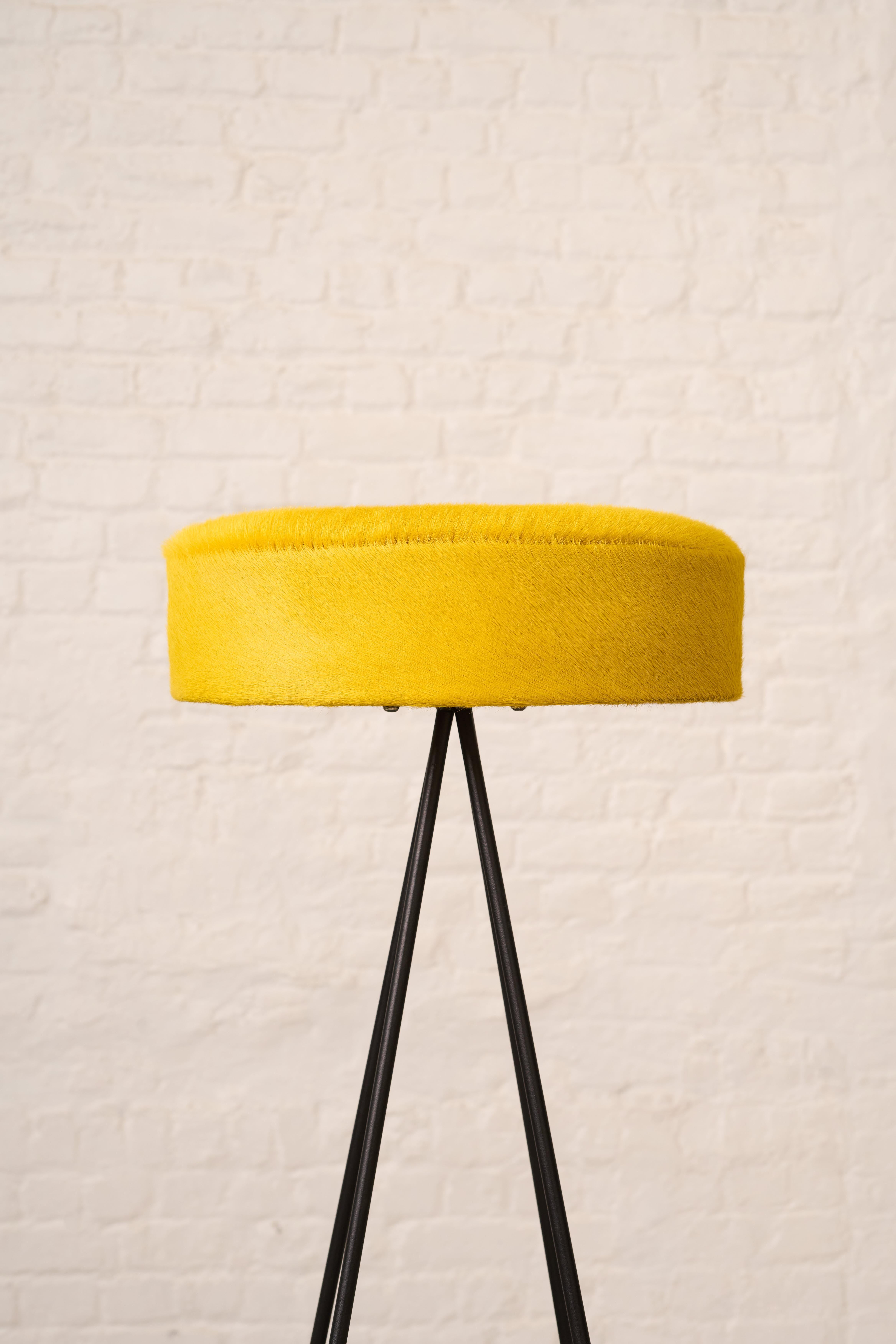 Mid-20th Century SET OF 3 BAR STOOLS Frederic Weinberg For Sale