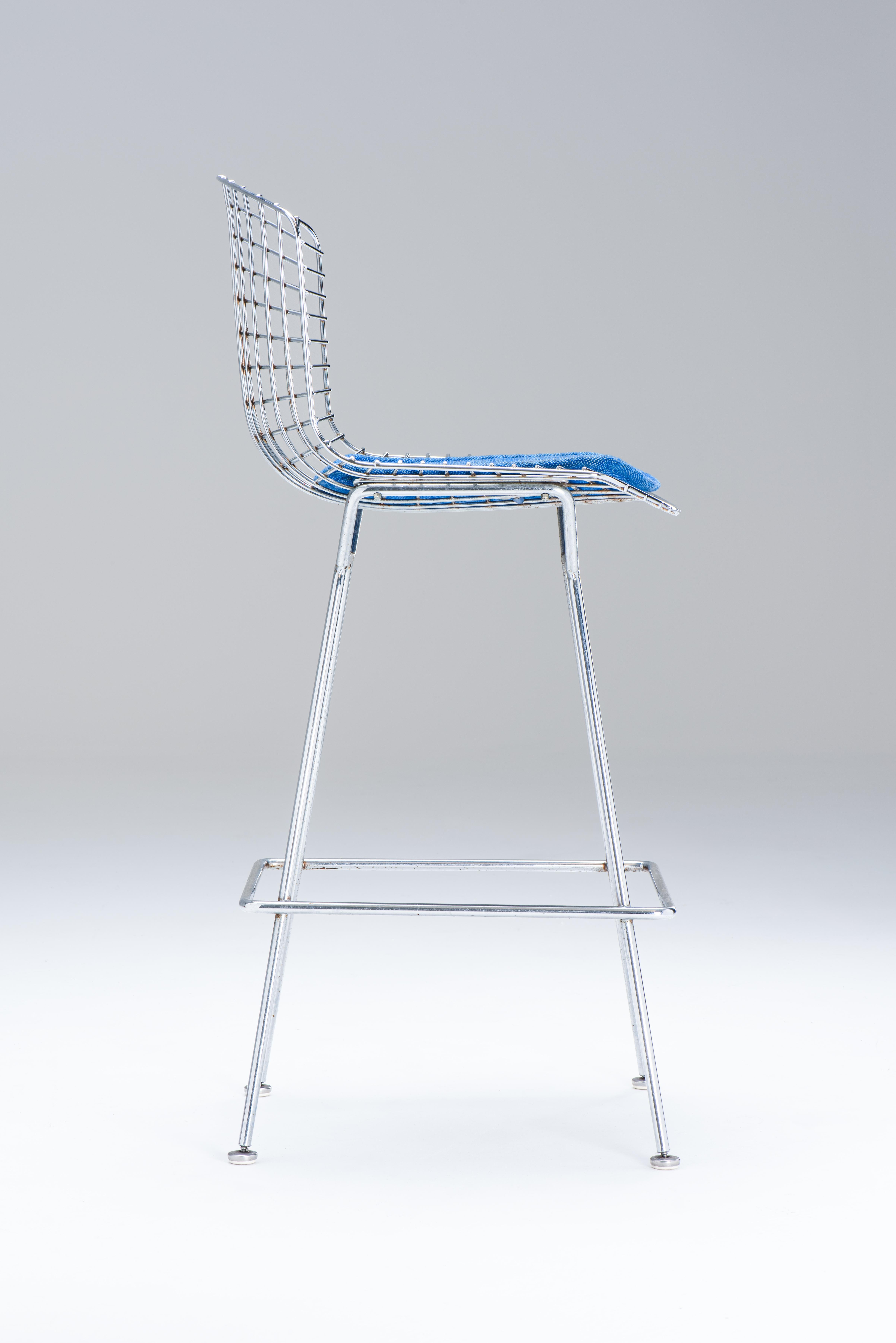 Set of 3 Bar Stools - Harry Bertoia In Good Condition For Sale In Antwerpen, BE