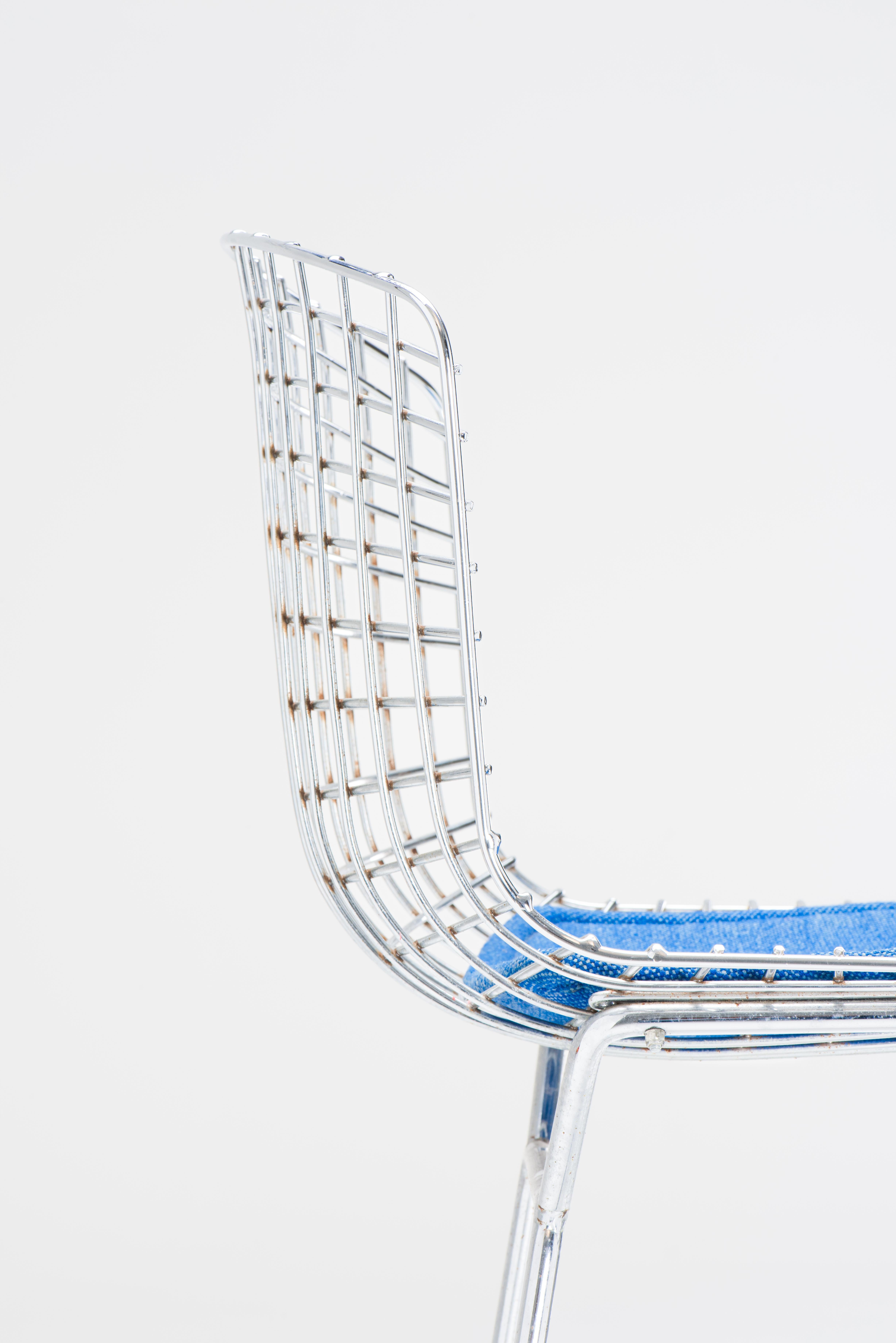 Set of 3 Bar Stools - Harry Bertoia For Sale 1