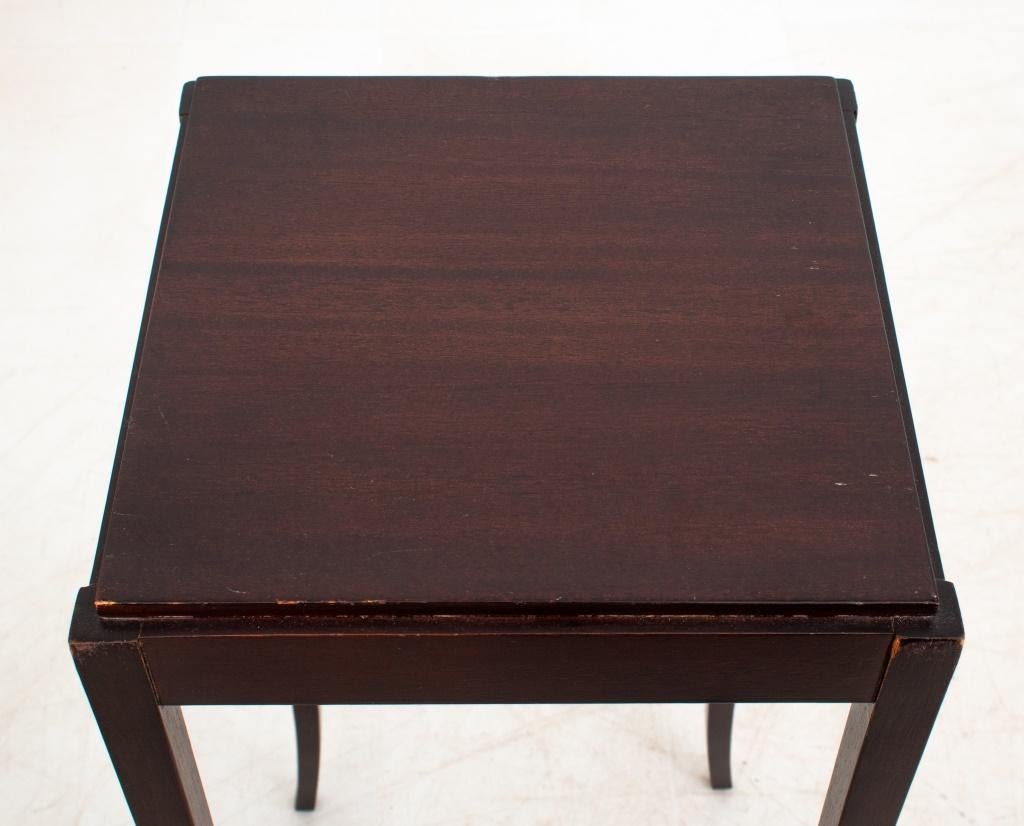 Set of 3 Barbara Barry for Baker Furniture Mahogany Nesting Tables 2