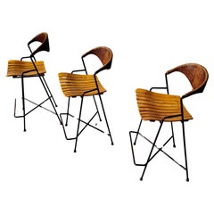 Set of 3 Barstools by Arthur Umanoff for Raymor