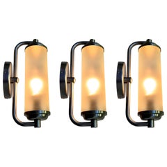 Set of 3 Bauhaus Wall Lampa, 1930s - Czechoslovakia