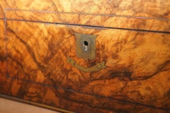 Set of 3 Beautiful Vintage Burr Walnut Sewing Storage