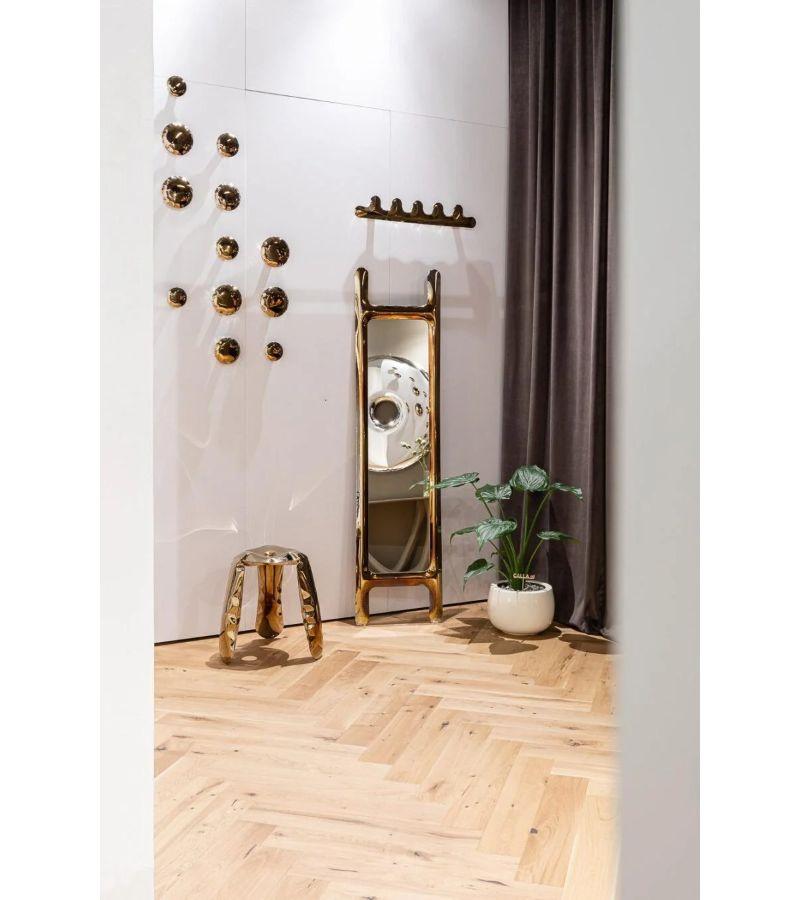 Lot de 3 décorations murales en forme d'épingle à cheveux gris beige de Zieta Neuf - En vente à Geneve, CH