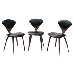 Set of 3 Bent Wood Dining Chairs by Norman Cherner for Plycraft