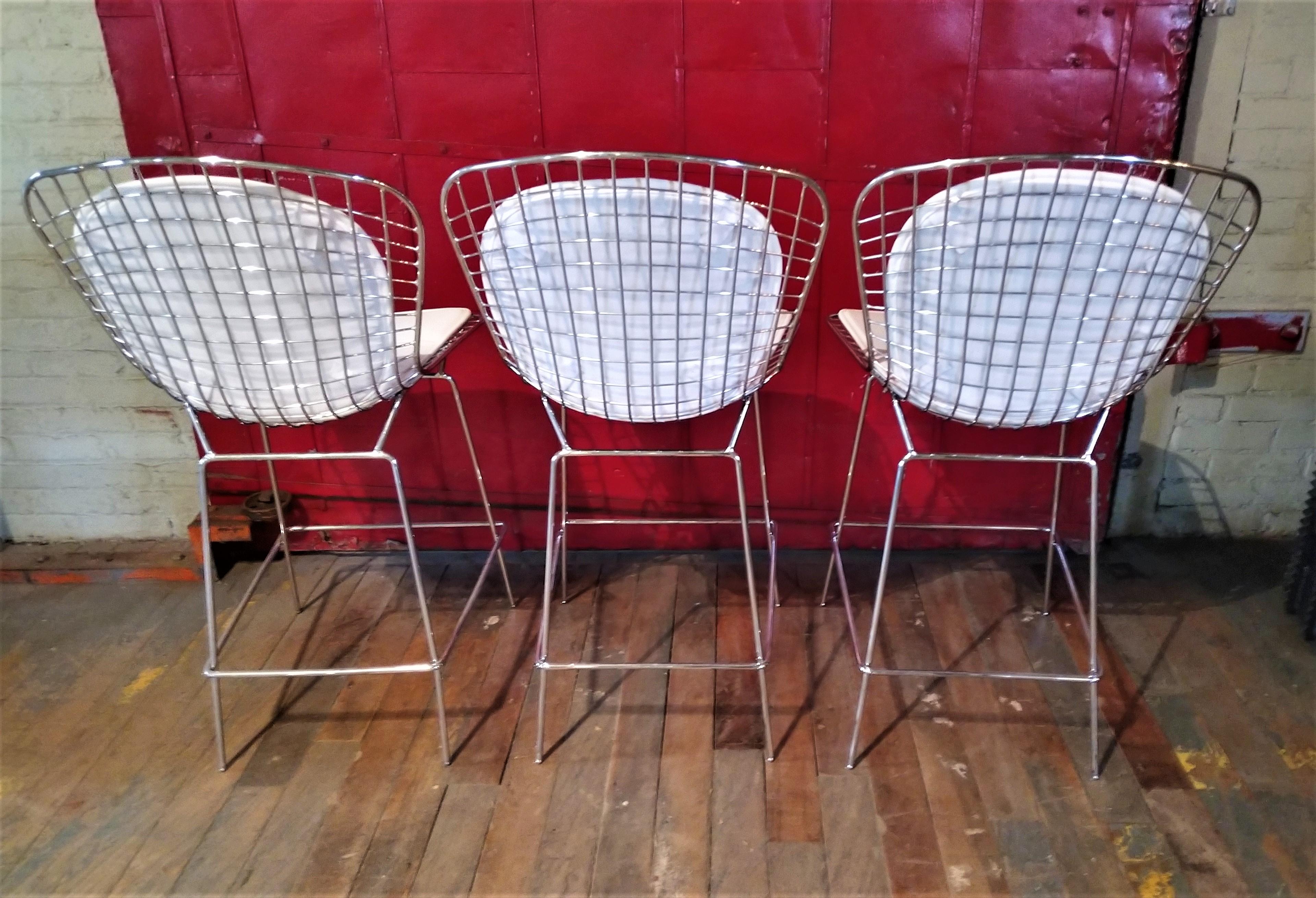 Bertoia style wire stools

Overall dimensions: 20 1/2