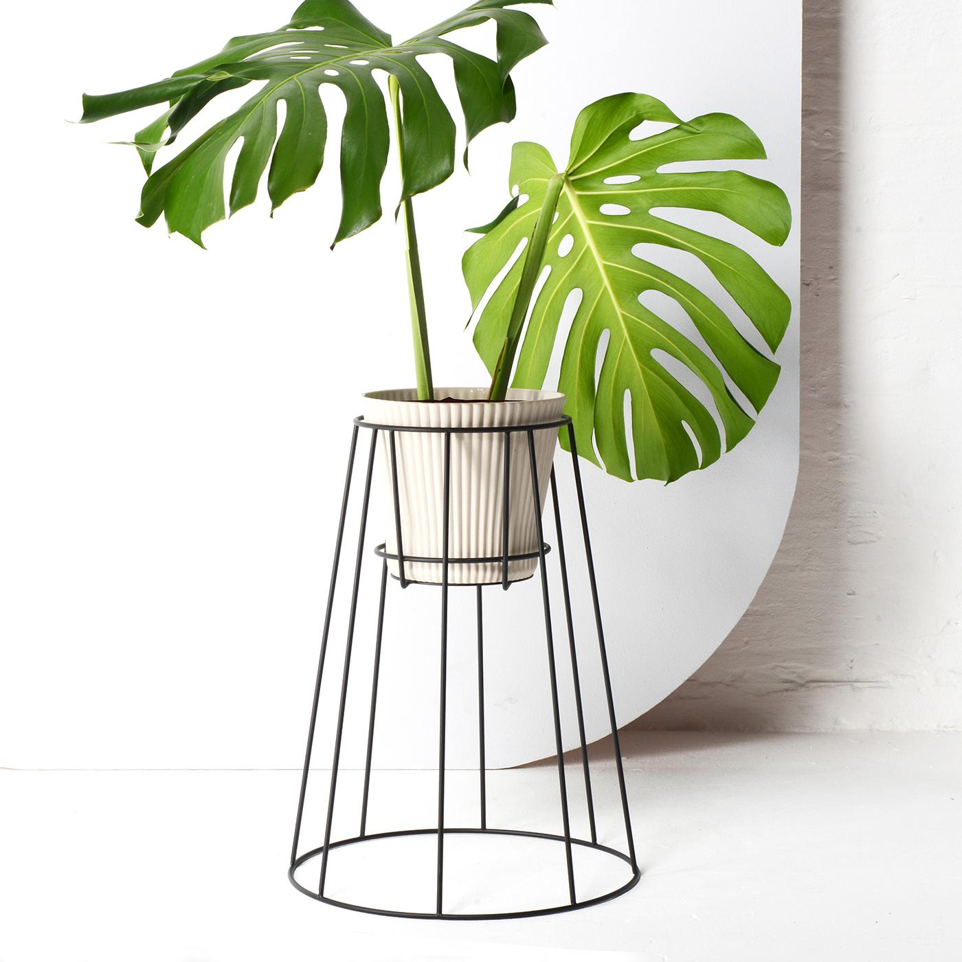 Postmoderno Set di 3 piantane Cibele nere di OK Design in vendita