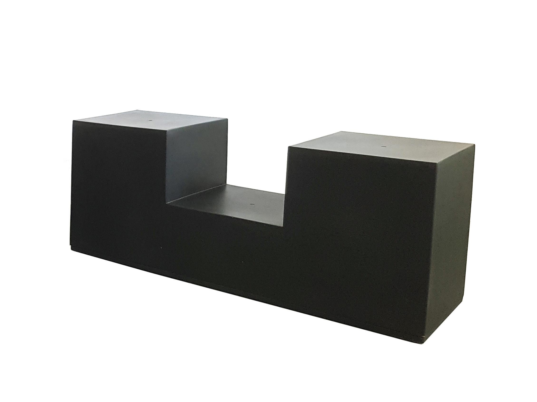 Set of 3 Black Modular Tables 
