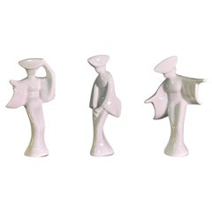 Set de 3 Figuras Blanc de Chine Awa Odori