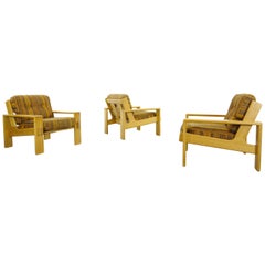 Set of 3 Bonanza Armchairs by Esko Pajamies for Asko, Finland