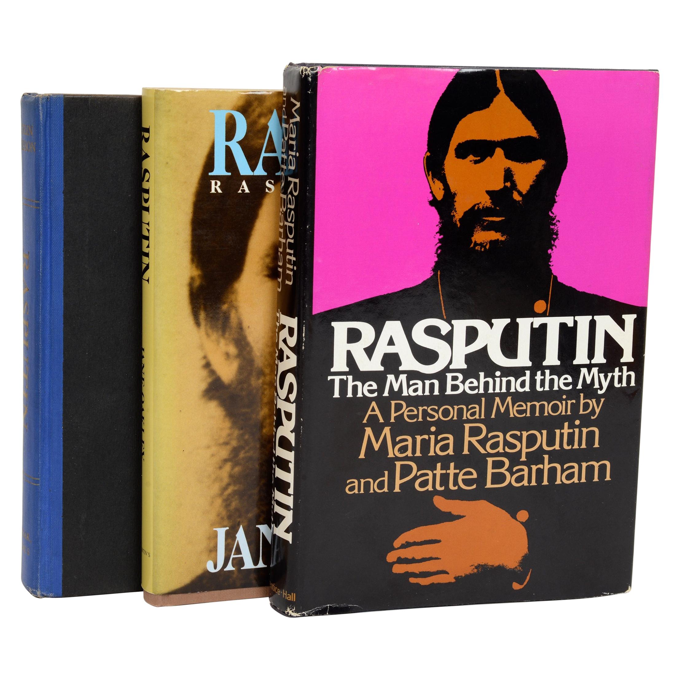 Satz von 3 Büchern über Grigori Efimowitsch "Rasputin":: Erstausgabe