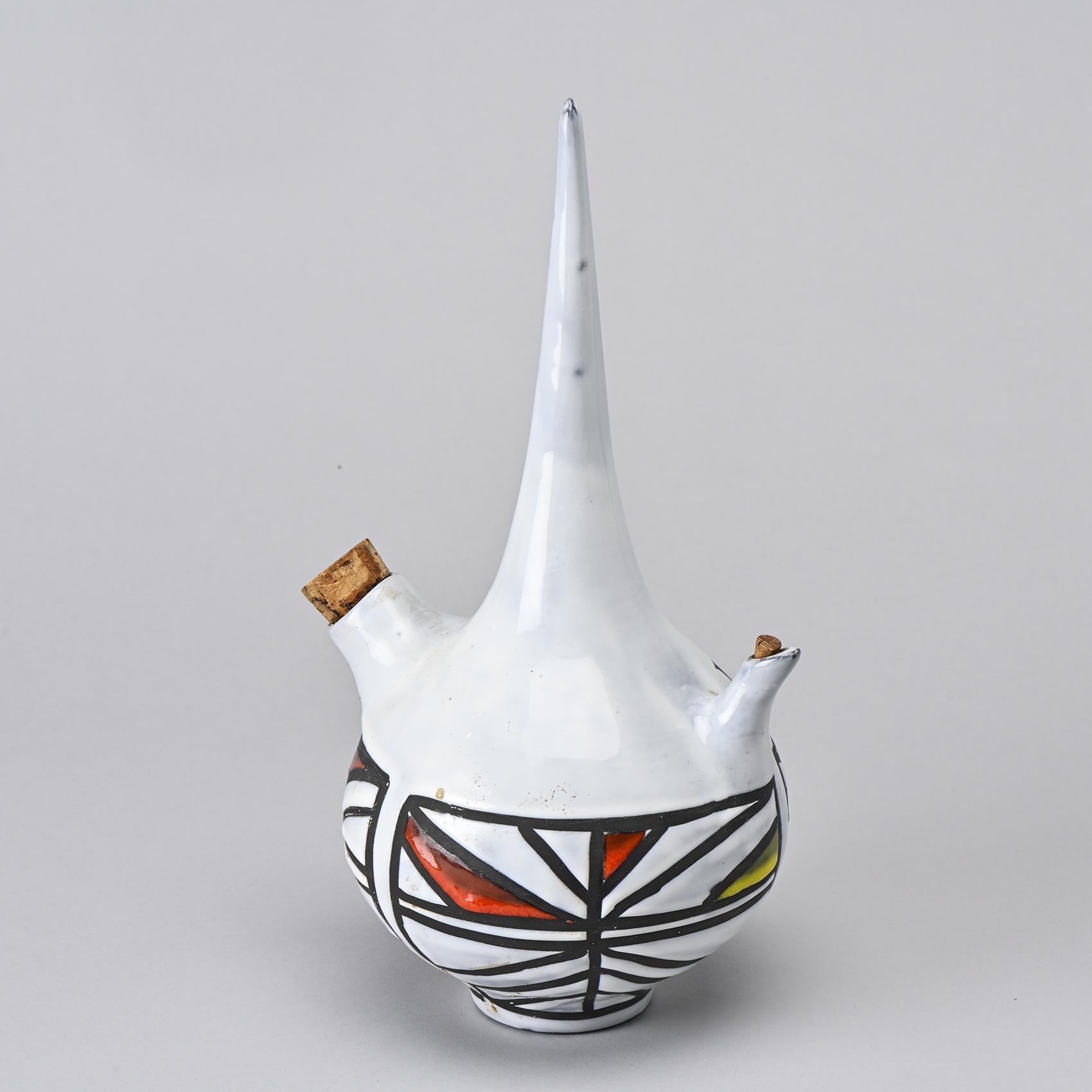 Set of 3 Bottles by Roger Capron, France circa 1955 For Sale 3