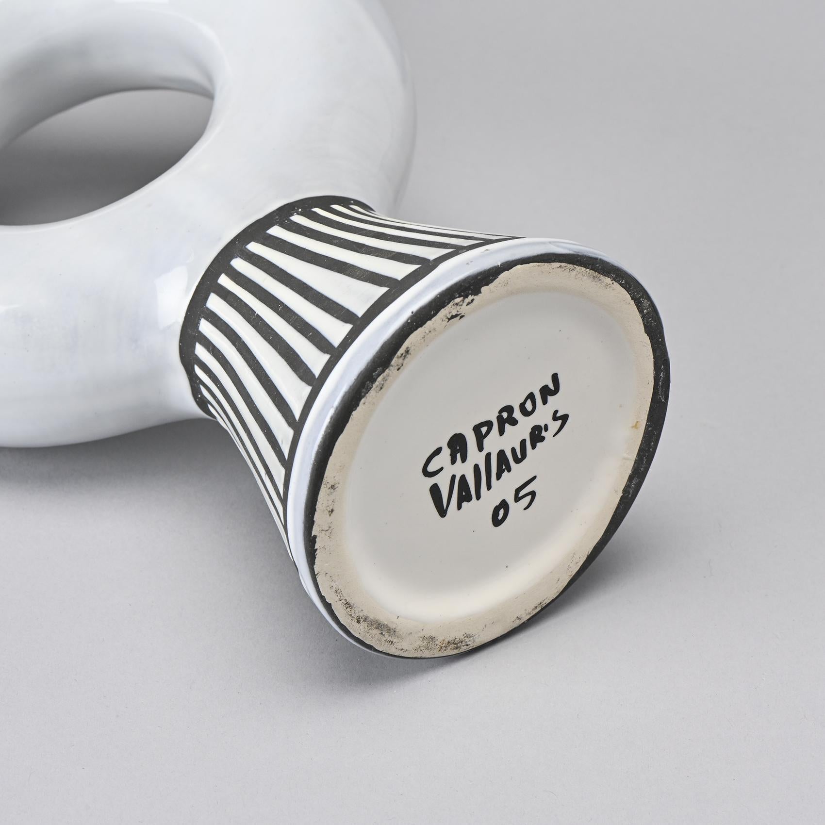 Set of 3 Bottles by Roger Capron, France circa 1955 In Good Condition For Sale In VILLEURBANNE, FR