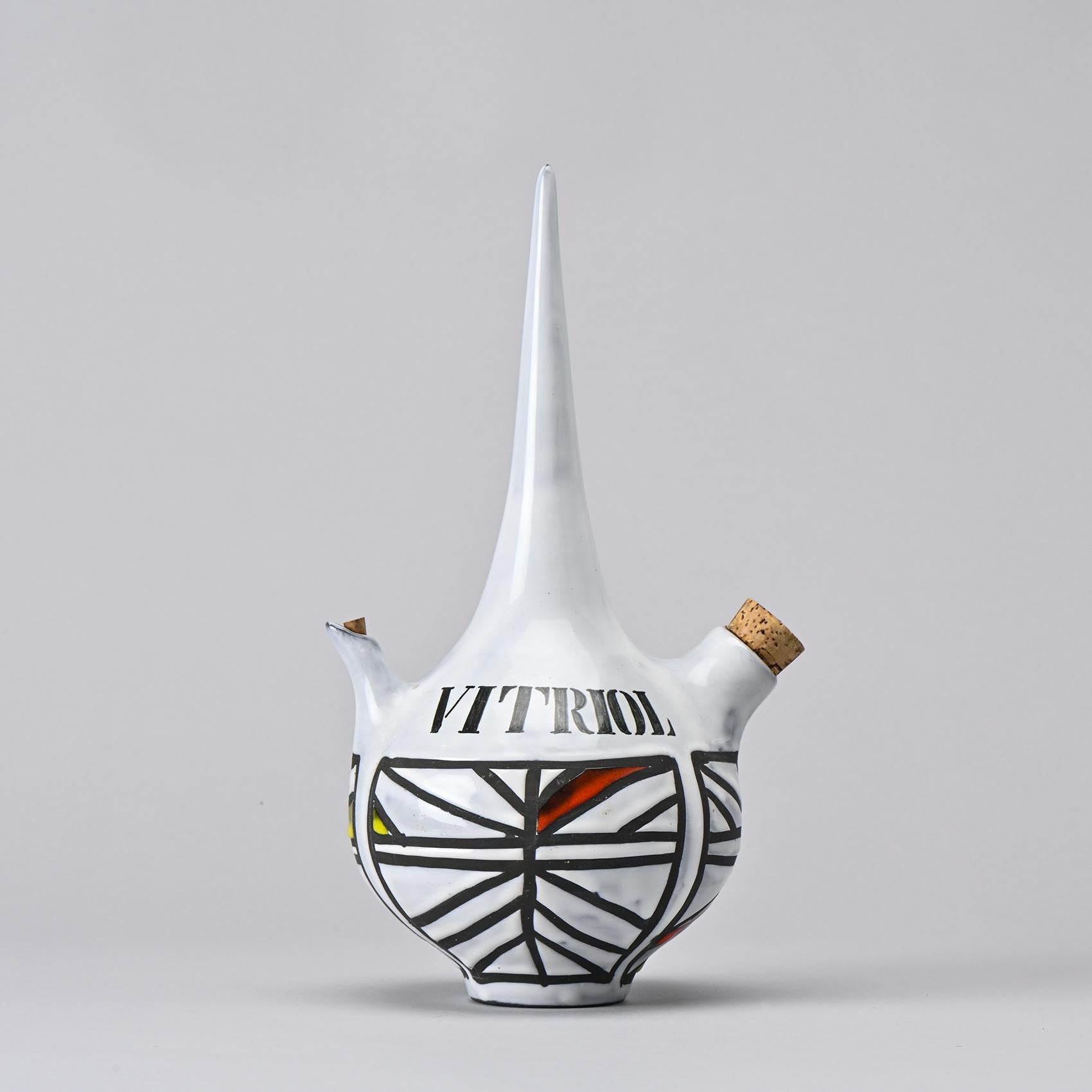 Set of 3 Bottles by Roger Capron, France circa 1955 For Sale 1