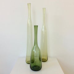 Set of 3 "Bouteilles Folles" by Claude Morin, circa 1970, France