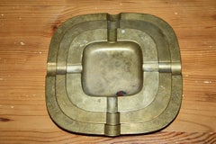 set of 3 brass ashtray